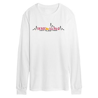 Men's Disney's© Home Alone 2 Lost In New York Logo Long Sleeve Graphic T-Shirt