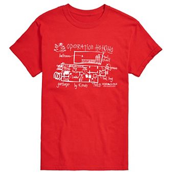 Men's Disney's© Home Alone Operation HO HO HO Schematic Short Sleeve Graphic Tee