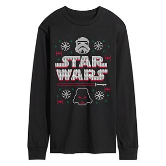 Men's Star Wars Stormtrooper & Darth Vader Graphic Long Sleeve T-Shirt