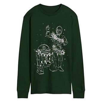 Men's Star Wars C-3PO & R2-D2 Holiday Lights Graphic T-Shirt
