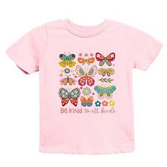 The Juniper Shop Be Kind To All Kinds Butterfly Youth Short Sleeve Tee