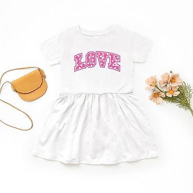 Love Varsity Hearts - Toddler Graphic Dress