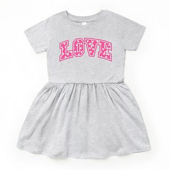 Love Varsity Hearts - Toddler Graphic Dress