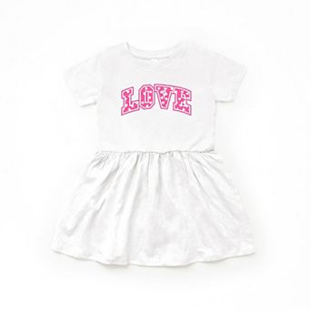 Love Varsity Hearts - Toddler Graphic Dress