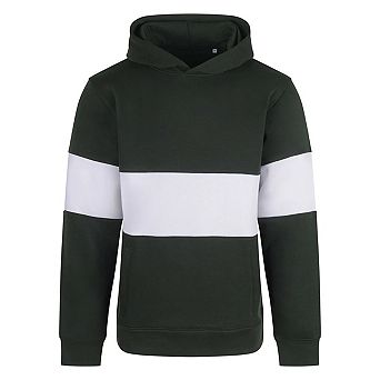 Front Row Unisex Adult Panelled Heavyweight Hoodie