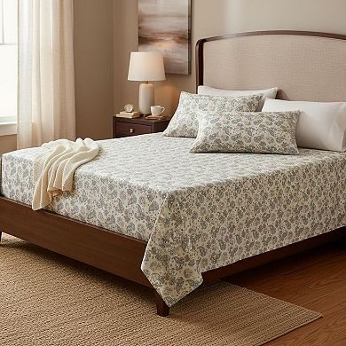 300 Thread Count Cotton Percale Sheet Set 16in Deep Pocket Breathable Hotel Quality Bedding