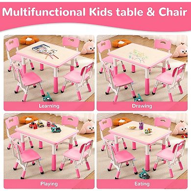 Kids Table and 4 Chair Set