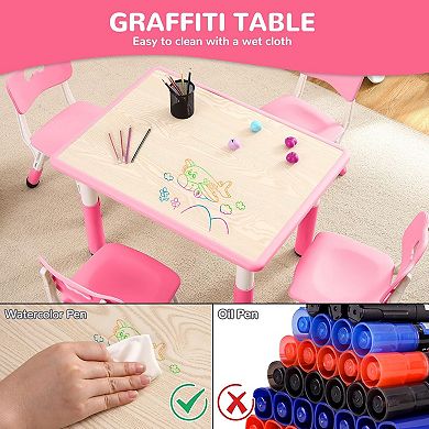 Kids Table and 4 Chair Set