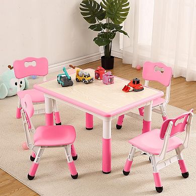 Kids Table and 4 Chair Set