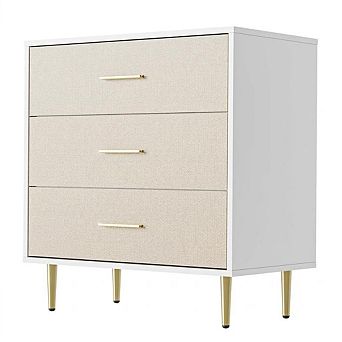 Modern White Nightstand for Bedroom