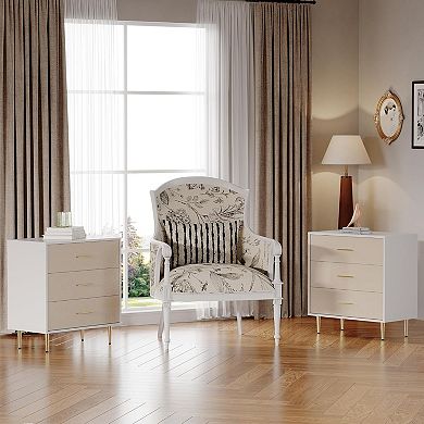 Modern White Nightstand for Bedroom