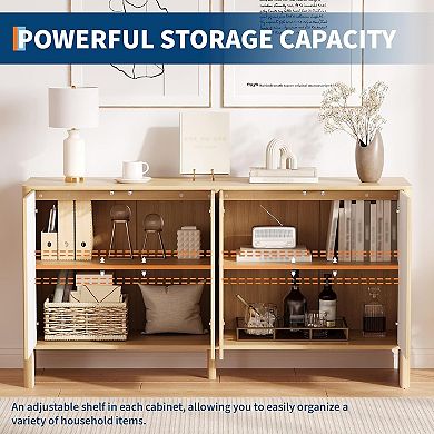 58" Sideboard Buffet Cabinet with Storage