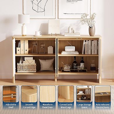 58" Sideboard Buffet Cabinet with Storage