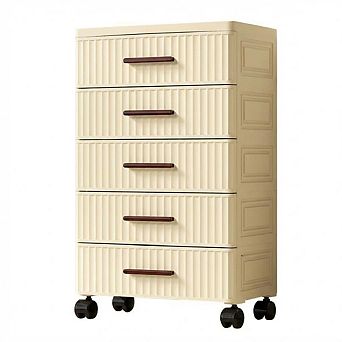 5 tier Rolling Storage Cart with Drawers