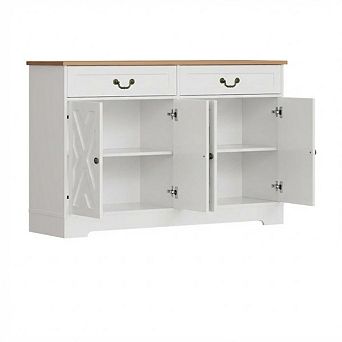57 Inch Modern Farmhouse Sideboard Buffet Cabinet