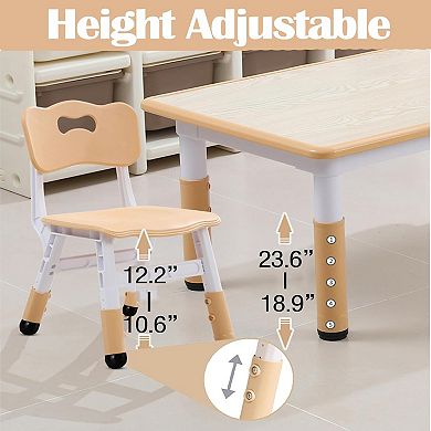 Kids Table and 6 Chair Set