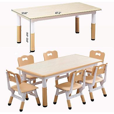 Kids Table and 6 Chair Set