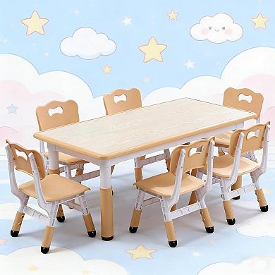Kids Table and 6 Chair Set