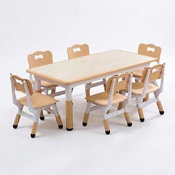 Kids Table and 6 Chair Set