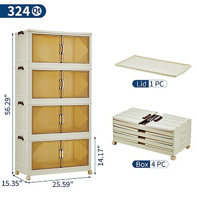 324QT Stackable Storage Bins