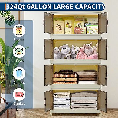 324QT Stackable Storage Bins