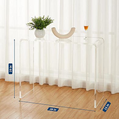 Clear Acrylic Console Table