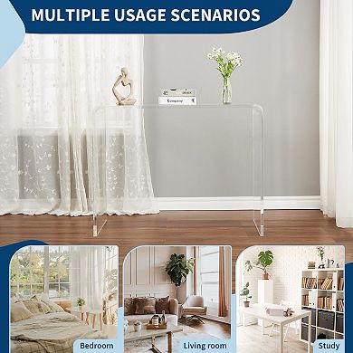Clear Acrylic Console Table