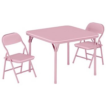3 pc Boys Girls Folding Table and Chairs Set