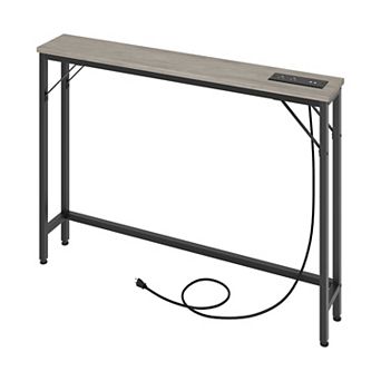Console Table with Charging Station