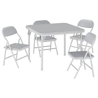 5 pc Boys Girls Folding Table and Chairs Set