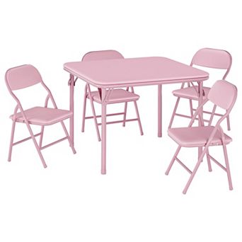 5 pc Boys Girls Folding Table and Chairs Set