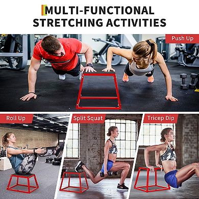 Plyometric Box Set Non-Slip Rubber Top