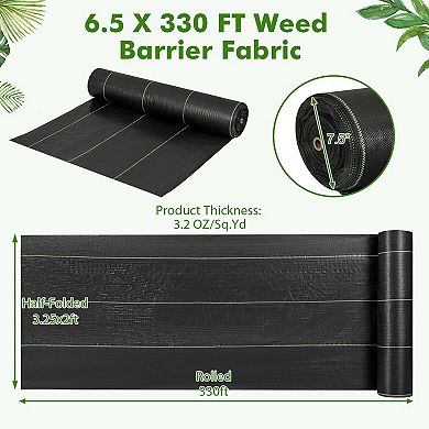 Weed Barrier Landscape Fabric Roll Woven PP Ground Cover