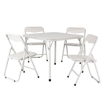 Folding Card Table and Chair Set of 5