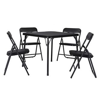 Folding Card Table and Chair Set of 5
