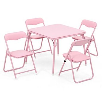 Folding Card Table and Chair Set of 5