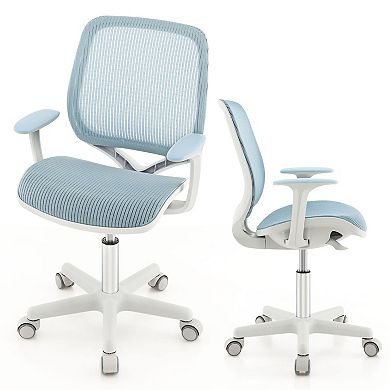 Kids Mesh Desk Chair with Swivel Seat and Adjustable Height