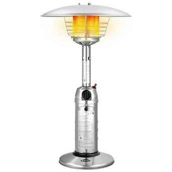 Portable Patio Heater 13000 BTU Tabletop Propane Heater Stainless Steel
