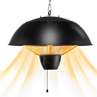 1500W Electric Patio Heater With 360 Degree Infrared Warmth