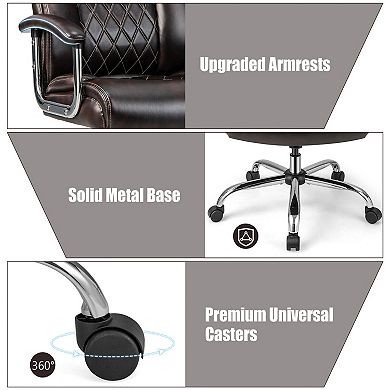 Big and Tall Office Chair with 500 Lb Capacity Adjustable Height