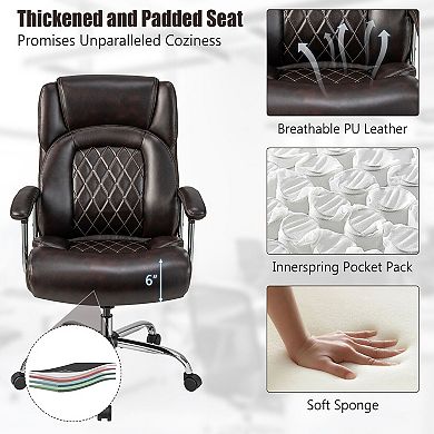 Big and Tall Office Chair with 500 Lb Capacity Adjustable Height