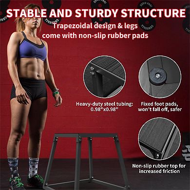 Plyometric Jump Box Set (12, 18, 24, 30 Inch)