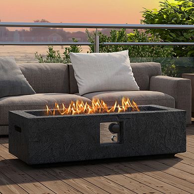 50000 BTU Propane Fire Pit Table with Stainless Steel Burner