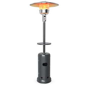 Outdoor Patio Heater 48000 BTU Propane Standing Gas Heater with Table Wheels