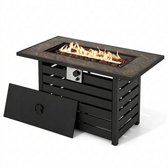 42 Inch Propane Fire Pit Table 50000 BTU Outdoor Patio Heater