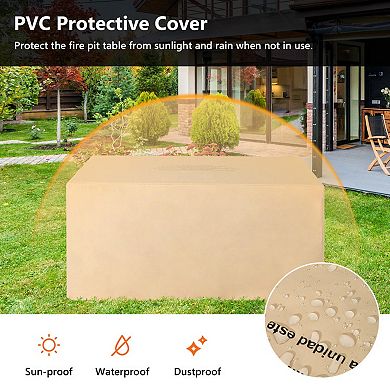 42 Inch Propane Fire Pit Table 50000 BTU Outdoor Patio Heater