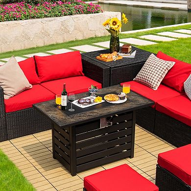 42 Inch Propane Fire Pit Table 50000 BTU Outdoor Patio Heater