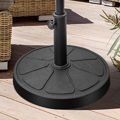 31 Lb Round Umbrella Base Stand for 9 Ft Patio Umbrellas