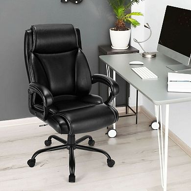 Big and Tall Office Chair 400 Lb Capacity Adjustable High Back Executive Chair