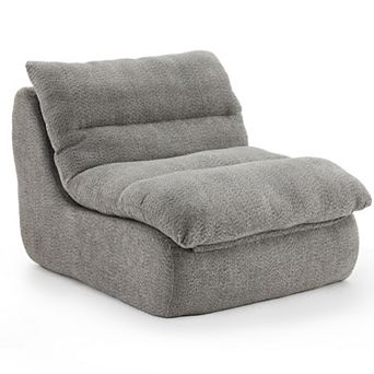 Modern Upholstered Accent Sofa with Soft Cushioned Seat
